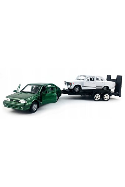 WELLY Pachet de 2 POLONEZ CARO PLUS + FIAT 125p mare, set 1:34, 2 mașini, nou...