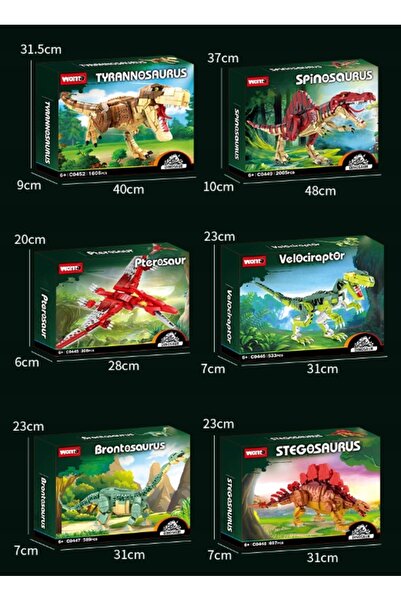 NO BRAND Blocuri de construcție / Tiranozaur / Dinozaur / 1606 elemente