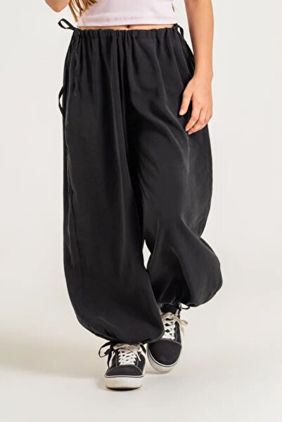 NOBLEKIDS Girl's Tencel Fabric Shalwar Trousers Black