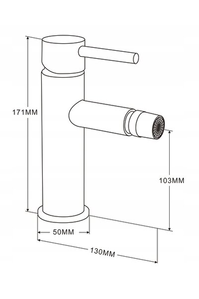 Mexen ELBA BIDET CU BATERIE DE PENTRU BIDET, DE SĂRMĂ, AURIE