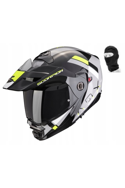NO BRAND CASCA SCORPION ADX-2 GALANE Gri-Negru-Galben Neon [Mărimea S]