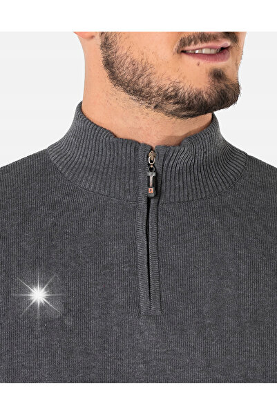 NO BRAND Pulover larg bărbătesc cu guler înalt retractabil 190-3 4XL