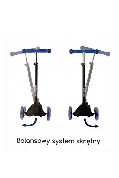 NO BRAND Trotinetă triciclu cu LED-uri, sigură, stabilă, roz, 50 kg