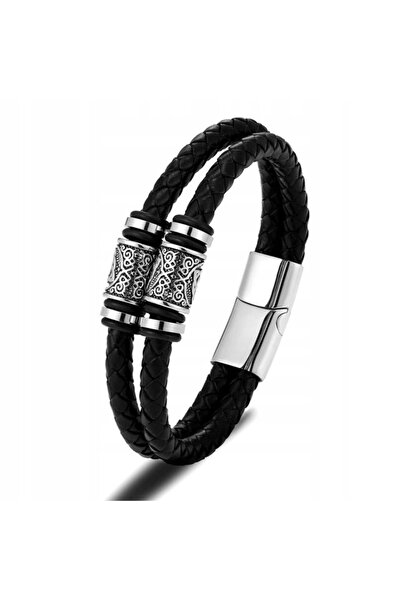 NO BRAND BRĂȚARĂ ÎMPLETITĂ ÎN STIL NORDIC VIKING TRIQUETRA