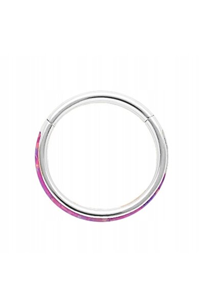 NO BRAND Inel decorativ din titan CLICKER cu opal - 1,2/8