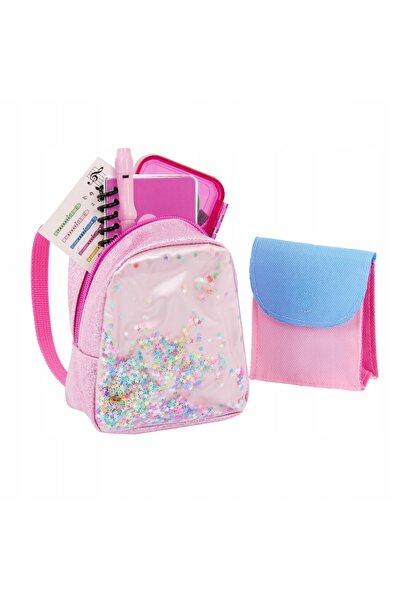 NO BRAND Accesorii școlare, set de păpuși, rucsac, flaut, mâncare, Our Genera...