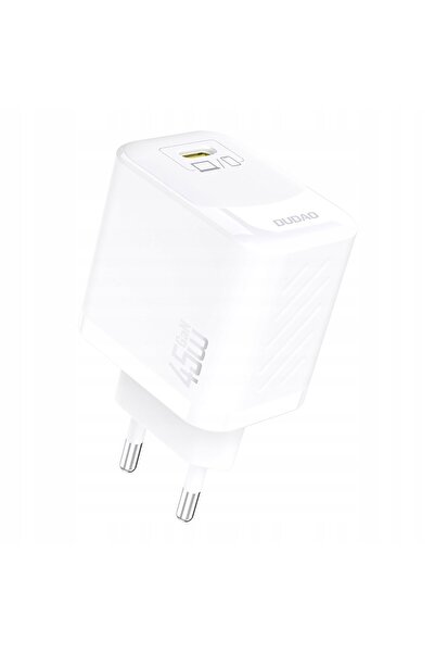 NO BRAND Încărcător de perete GaN cu cablu USB-C 45W - Alb