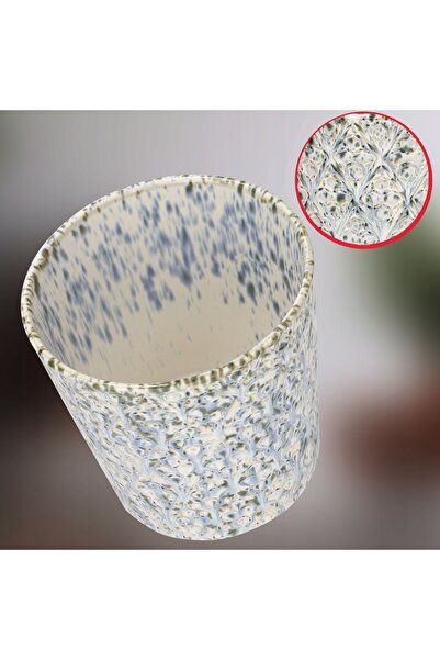 NO BRAND 2x Ghiveci pentru plante, trapezoidal, din ceramică glazurată, pentr...
