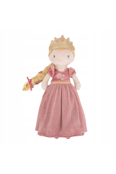 NO BRAND Păpușă moale Prințesa Julia, prințesă cu coroană în rochie, 35 cm, L...