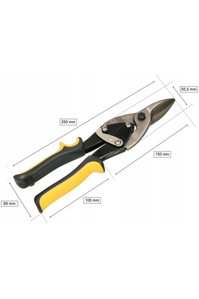 NO BRAND Foarfecă pentru tablă și profile drepte 250 mm oțel CRV