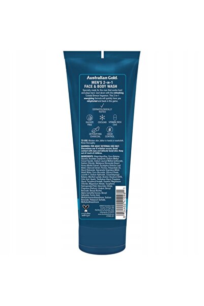 NO BRAND Australian Gold Gel de curățare 2-în-1 pentru față și corp pentru bă...