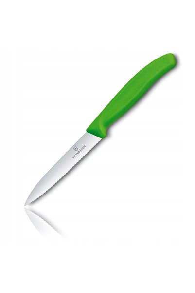 Victorinox Cuțit lung zimțat pentru legume 100/212 mm - verde