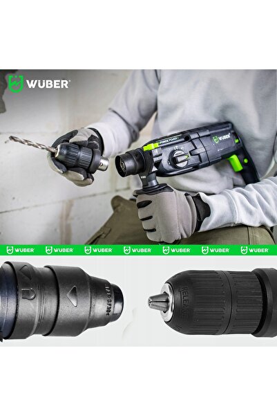 wüber BĂTĂTOR-BORONĂ 4000 BPM 4J, MAȘINĂ DE GĂURIT 2500 W, 230 V, SDS+, AUTOB...