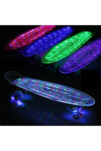 NO BRAND Skateboard, penny board, placă luminoasă, fisch LED