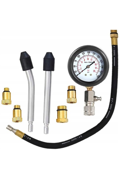 Interlook Tester manometru presiune compresie injecție benzină 0-300 Psi