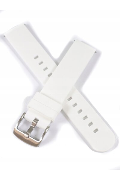 NO BRAND LAVVU LS00W18 - 18 mm - ALB - Curea de ceas din silicon