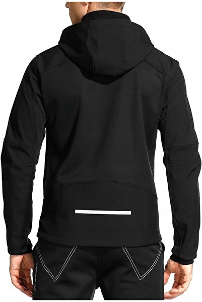 NO BRAND Jachetă softshell pentru bărbați, neagră, INBIKE R. L