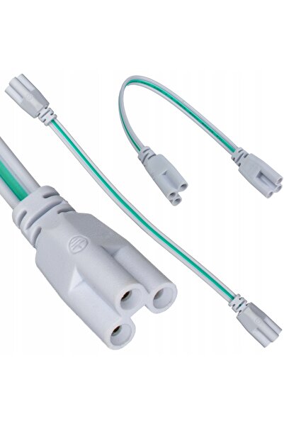 NO BRAND 5 bucăți Cablu de conectare/lungire cu 3 pini pentru lămpi LED T5 T8