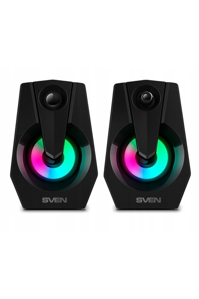 Sven 370 boxe PC 2.0 6W cu LED, alimentate prin USB, set 2.0