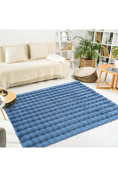 NO BRAND MERLIN 3D Albastru 60x100 cm covor albastru pentru intrarea în dormitor