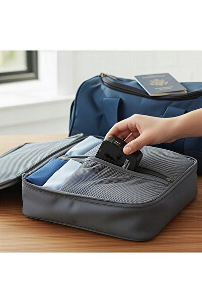 Vayox Adaptor de călătorie universal, cu priză UK, SUA, UE, încărcător USB-C