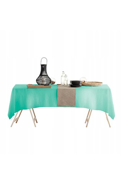 NO BRAND Față de masă modernă, verde mentă, rezistentă la pete 140x220