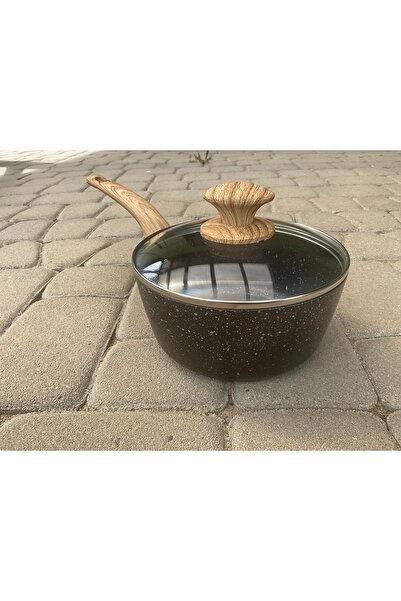 NO BRAND Oală cu capac 18cm INDUCȚIE TRADIȚIONALĂ cu strat antiaderent Xylan ...