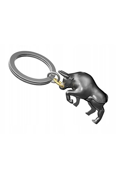 NO BRAND Breloc Metalmorphose Bull Ring - Negru