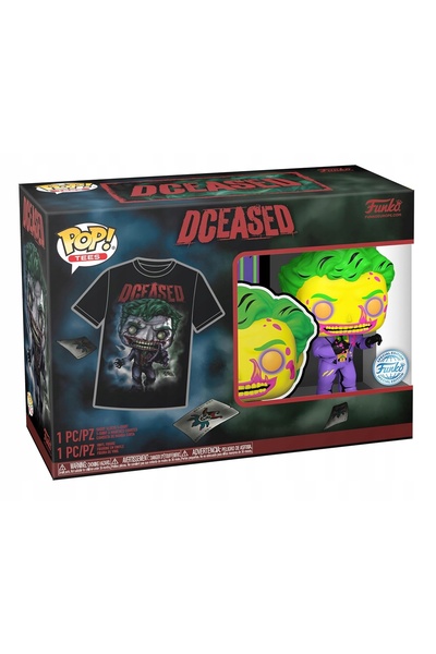 Funko Pop Tricou DC The Joker 480 (blacklight) XL