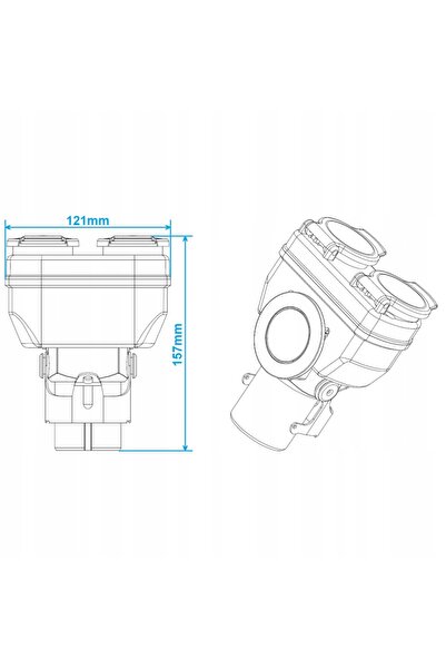 NO BRAND Adaptor pentru remorcă semi-remorcă scurtă 15/7, adaptor de conectare