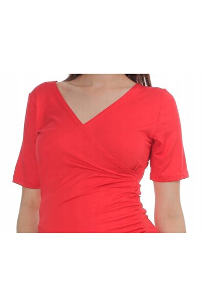 NO BRAND Bluză de maternitate și alăptare, mărimea 2XL/3XL, cu mânecă scurtă