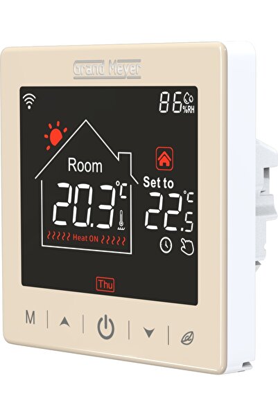 NO BRAND Termostat de cameră SN-15 (touch Wi-Fi bej)