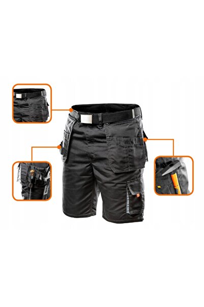 NEO Tools Pantaloni scurți, curea HD, detalii tip os de pește, buzunare detaș...