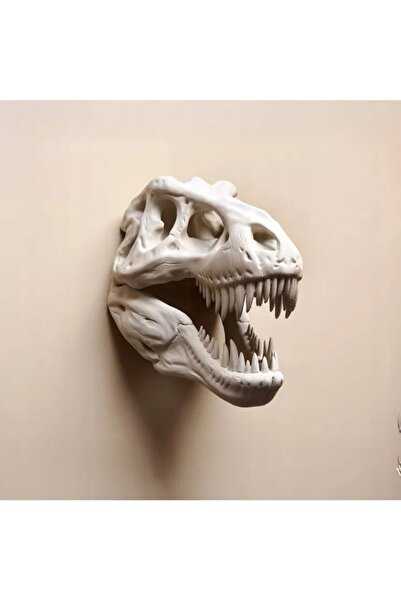 NO BRAND DECOR DE PERETE CRANIU T-REX, DECORARE DE PERETE 3D, FIGURINĂ DINOSAUR