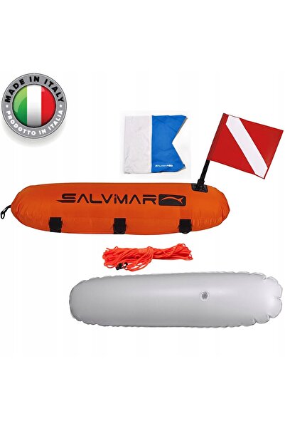 NO BRAND SALVIMAR Balon pentru vânătoare subacvatică TORPEDO + 2 STEAGURI + F...
