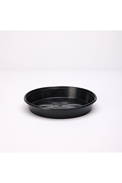 NO BRAND 10x Suport rotund pentru ghiveci GARRONDA din plastic, 35 cm, negru