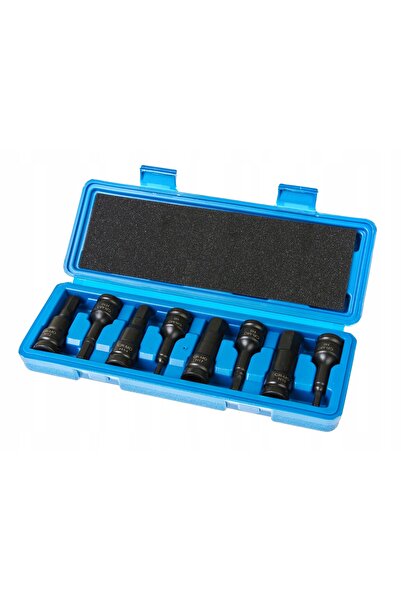 Vorfal Set de 8 chei tubulare de impact hexagonale (imbus) 5-19mm, cu antrena...