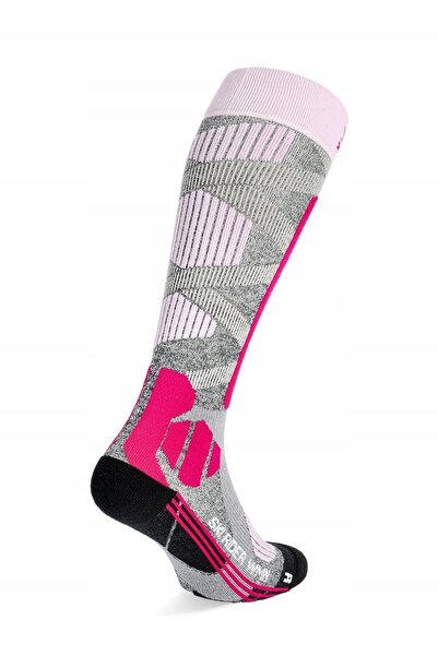 X Socks Șosete de schi pentru femei X-Socks Ski Rider 4.0 roșu/gri - 39-40