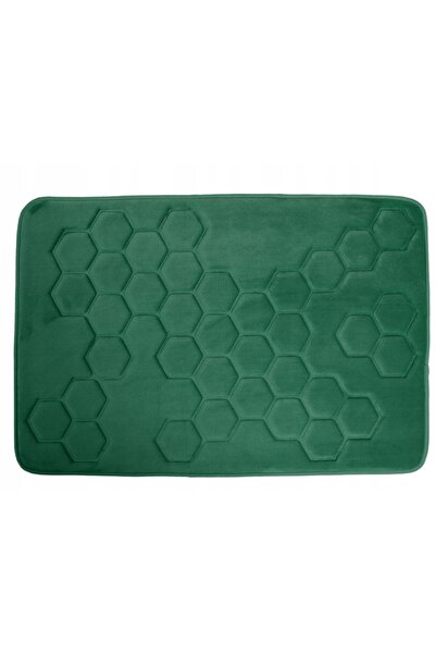 NO BRAND Covoraș de baie DUSCHY HONEY 90x60cm VERDE ÎNCHIS