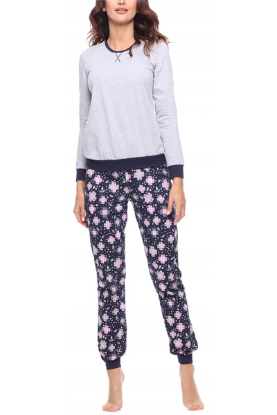 NO BRAND Pijamale de bumbac pentru femei Merry Style, cu mânecă lungă, MS-168...