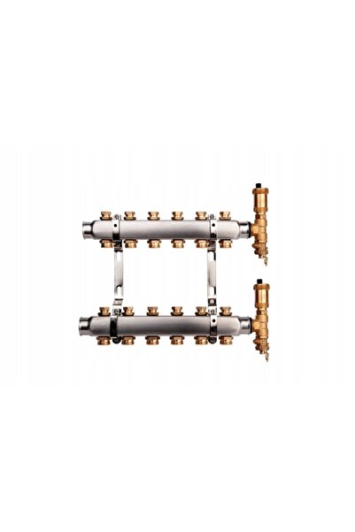 NO BRAND Distribuitor de încălzire BASE INOX K3-6 G1"-G3/4" (supape hexagonal...