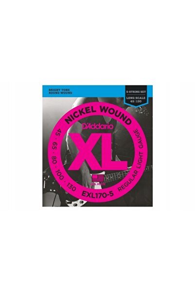 NO BRAND Corzi pentru chitară bas cu 5 corzi, 45-130, D'Addario EXL170-5