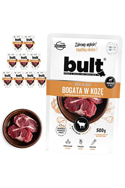 Bult Hrană umedă completă pentru câini, bogată în capră, plic 10x500g