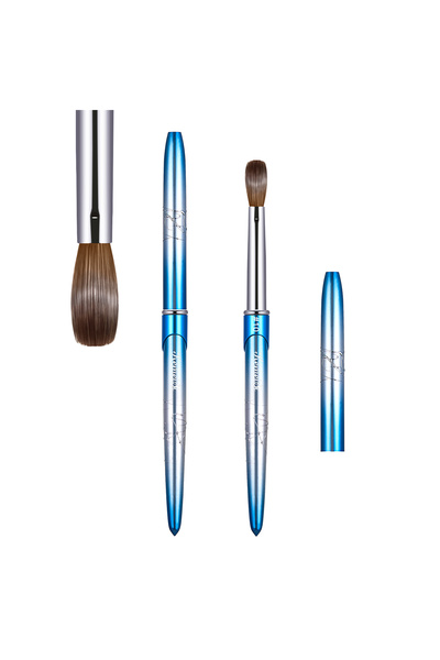 Choice KOLINSKY 10 KEMEISI 100% Pure Kolinsky Nail Art Brushes Sturdy Handle ...
