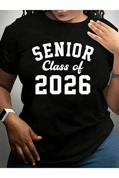 4CR Class Senior 2026 Graduation Or First Day Of Back To School Black Graphic...