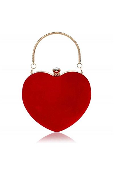 Yongsheng Womens Velour Heart Clutch Bag Vintage Shoulder Handbag Ladies Eleg...