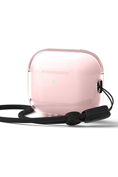 Elago Θήκη AirPods Pro 3rd Gen Clear Strap Case Διάφανη Σιλικόνης με Λουράκι ...