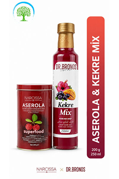 Dr.Bronos Narcıssa Aserola Ekstreli Karışık Bitki Tozu 200 g + Dr. Bronos Kek...