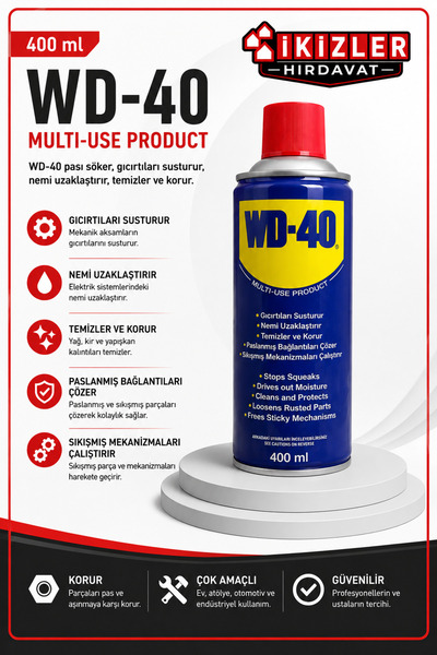 WD-40 400 ML MULTİ SPREY PAS SÖKÜCÜ YAĞLAYICI