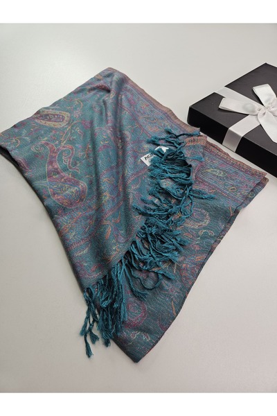 tomrisboutique Paisley Patterned Double-Sided Jacquard Shawl 70 X 200 cm – So...